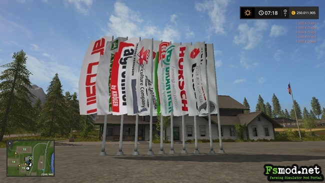 FS17 – Placeable FLags Pack V1.1