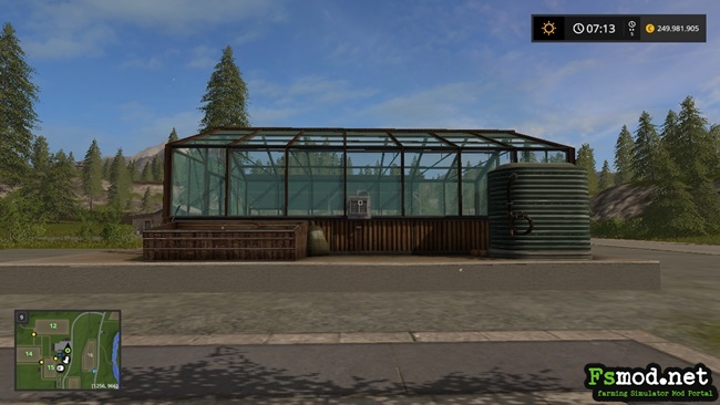 FS17 – Hemp Greenhouse Placeable Mod