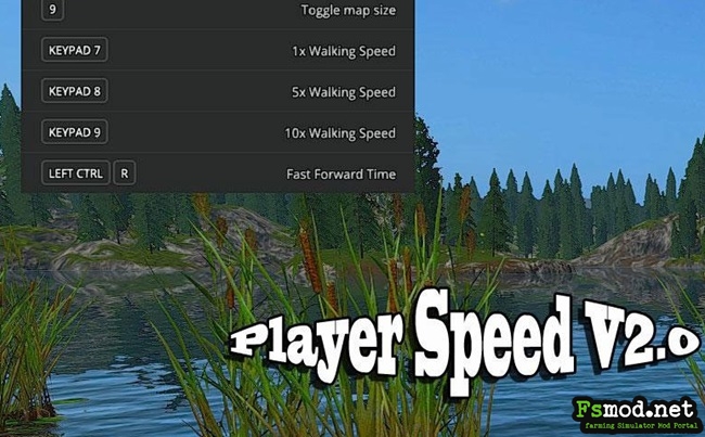 FS17 - Player Speed Mod