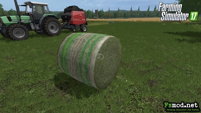 FS17 - Round Bale Grass New Texture