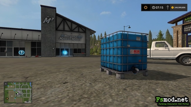 FS17 - Water Tank Pallet 4000 Liters Mod V1