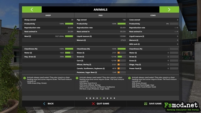 FS17 - Animal Table Manners Mod