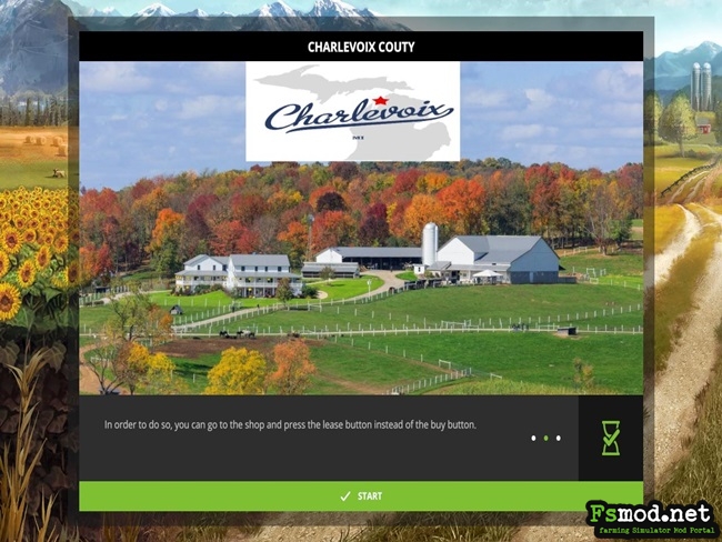 FS17 - Charlevoix Michigan Farm Map V1 Beta