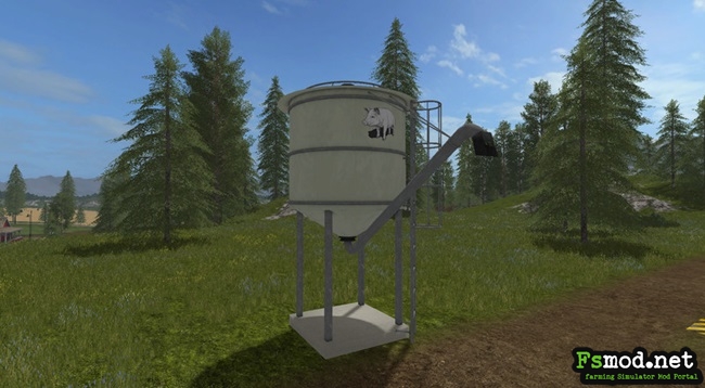 FS17 - Placeable Pig Feed Silo V1