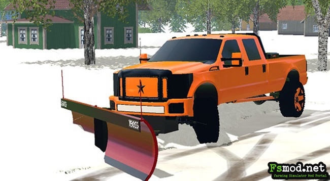 FS17 - Boss V-Plow And Ford F250 Plow