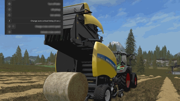 FS17 - Automatic Unload for Round-Balers 1.1.0.24