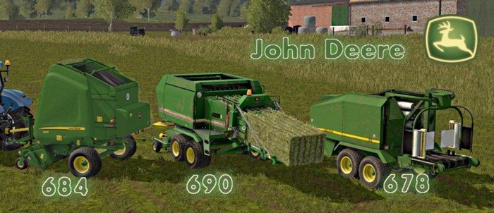 FS17 - John Deere Balers Pack (684/690/678)