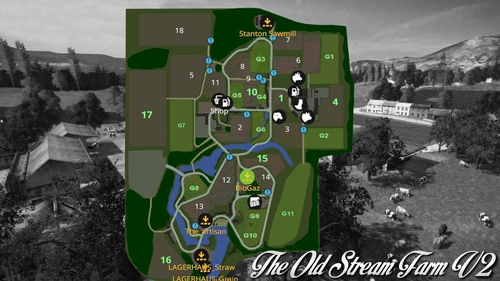 FS17 - The Old Stream Farm Map V2.1.0.1