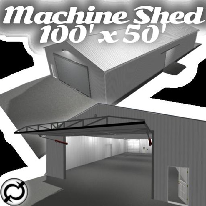 FS17 - Machine Shed - 100X50 Functional V1