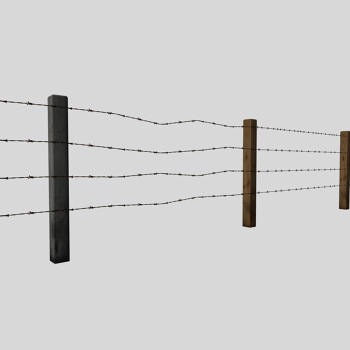 FS17 - Barbed Wire Fence Old and New V E1