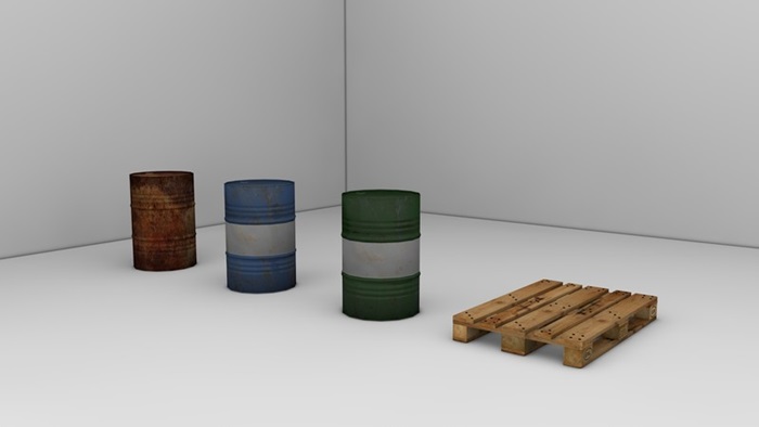 FS17 - Barrels With Europalette V E2