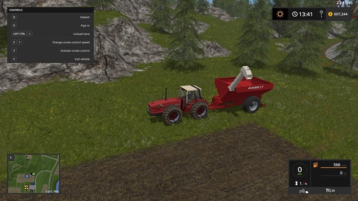 FS17 - International Harvester 3588 & Grain Cart V1