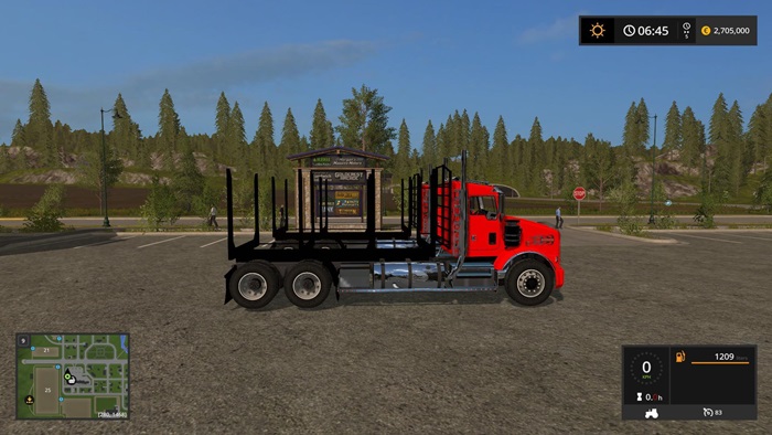 FS17 - Kenworth T800 Log Truck Pack V1