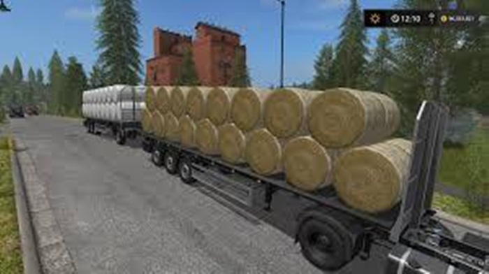 farming simulator 14 loading hay bales