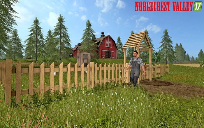 FS17 - Norge Crest Valley 17 V2 Choppedstraw & Animated Drinkers