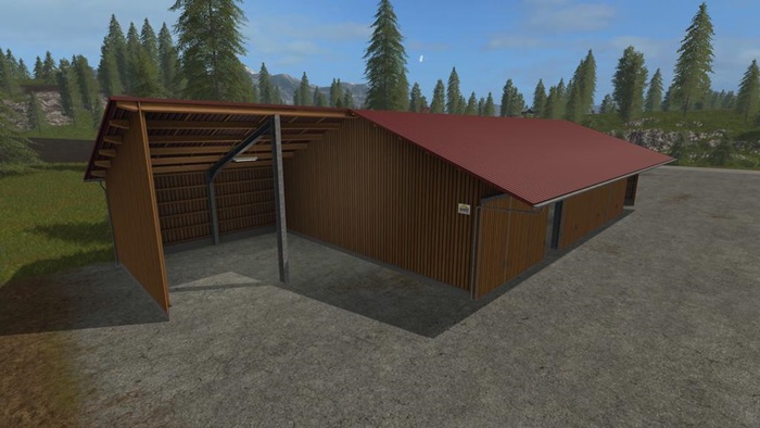 FS17 - Placeable Woodshed for Machinery & Woodchips