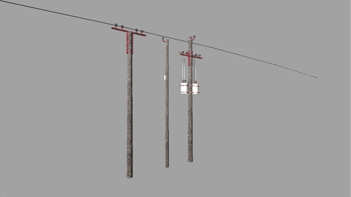 FS17 - Electricity Poles (Prefab) V1