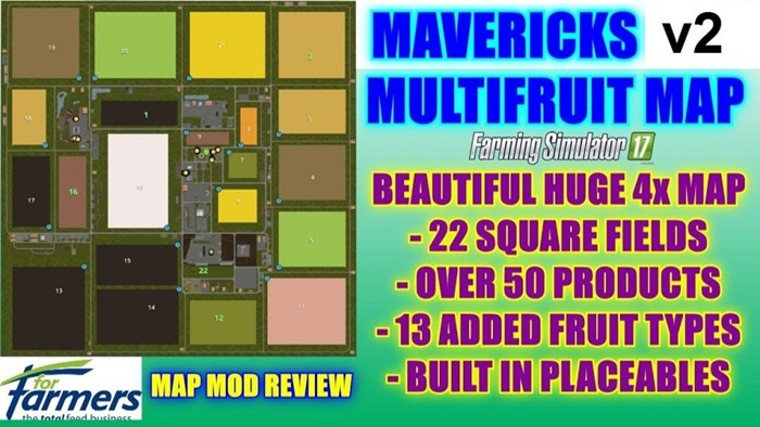 FS17 - Mavericks Multifruit Map V2
