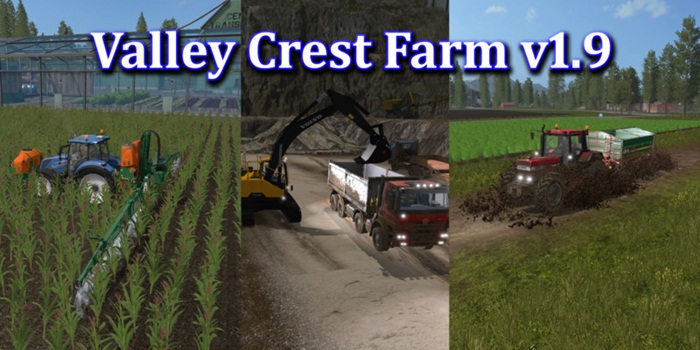 FS17 - Valley Crest Farm Map V 1.9