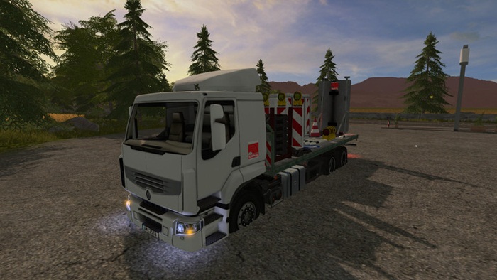 FS17 - Traffic Truck With Warning Structure With Light (Decoration) V1