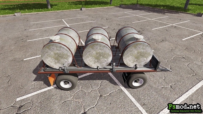 FS17 - Barrels With Trailer