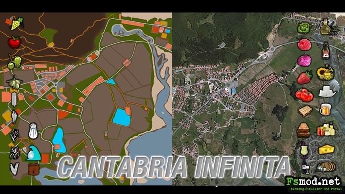FS17 - Cantabria Infinite Map 1.7.0.4