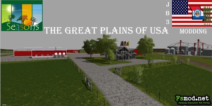 FS17 - The Great Plains of Usa Map V2.4