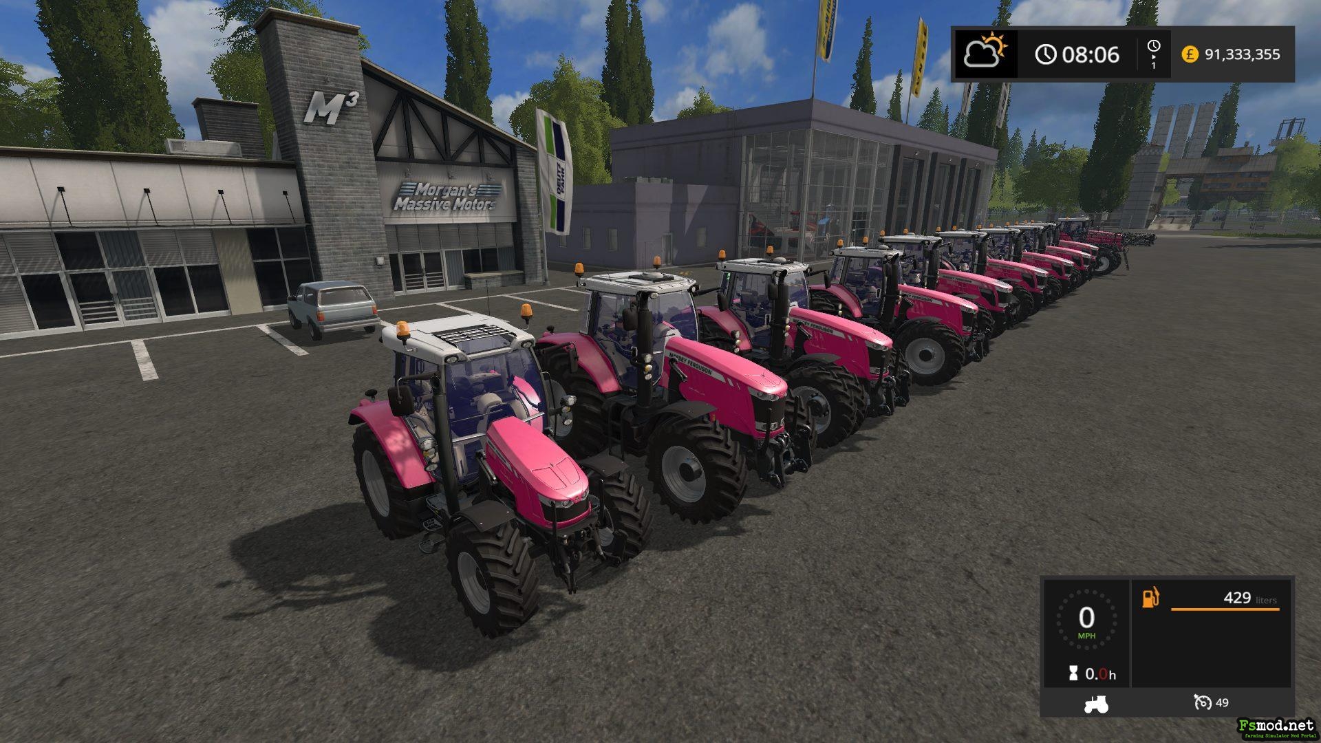 FS17 - Mf Update With Race for Life Pink V1.0