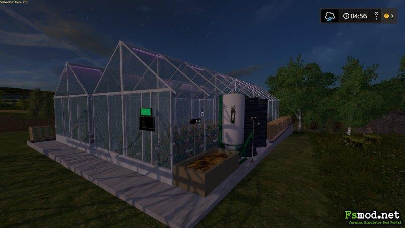 FS17 - Greenhouses Placeable Tomatos and Cocumber V1.0