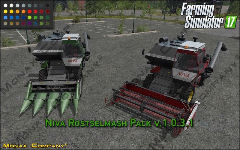 FS17 - Niva Rostselmash Pack V1.0.3.1