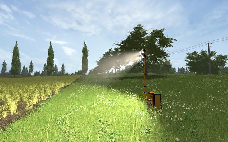 FS17 - Placeable Field And Forest Spotlights V1.0
