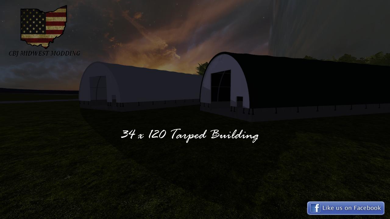 FS17 - 34X120 Tarped Building V1.0
