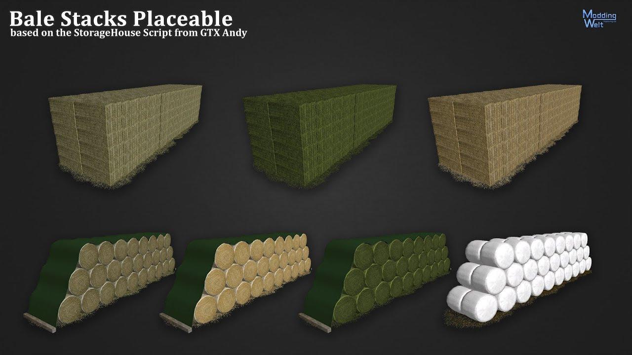 FS17 - Placeable Bale Stacks V1.0