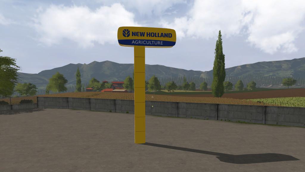 FS17 - New Holland Dealer Signboard (Prefab) V1.0