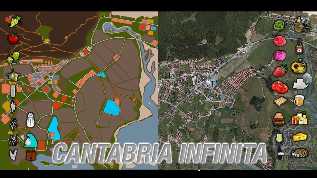 FS17 - Cantabria Infinite Map V1.9.0