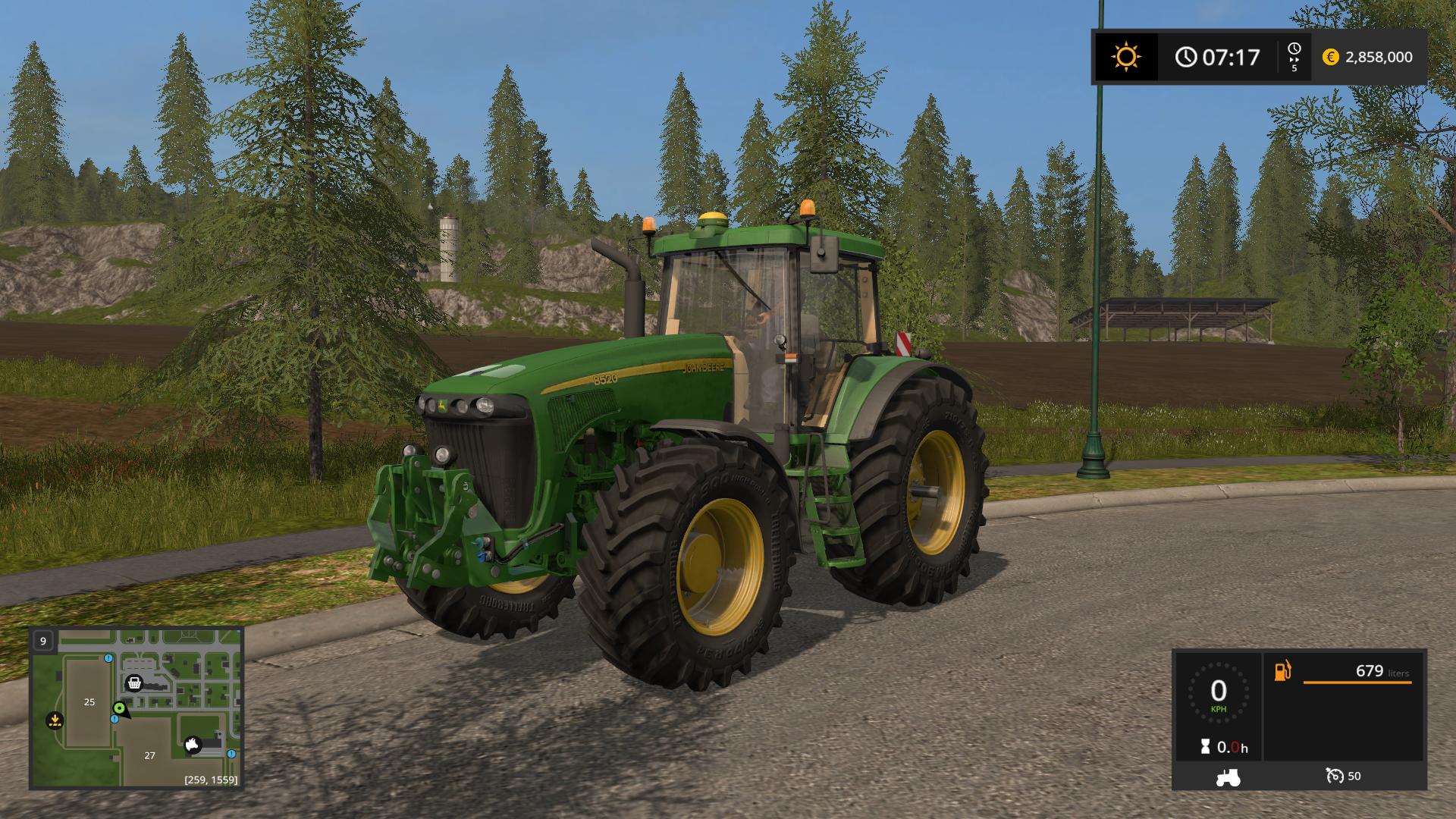 FS17 - John Deere 8520 Tractor V3.0