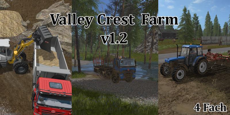 FS17 - Valley Crest Farm 4X Map V1.2