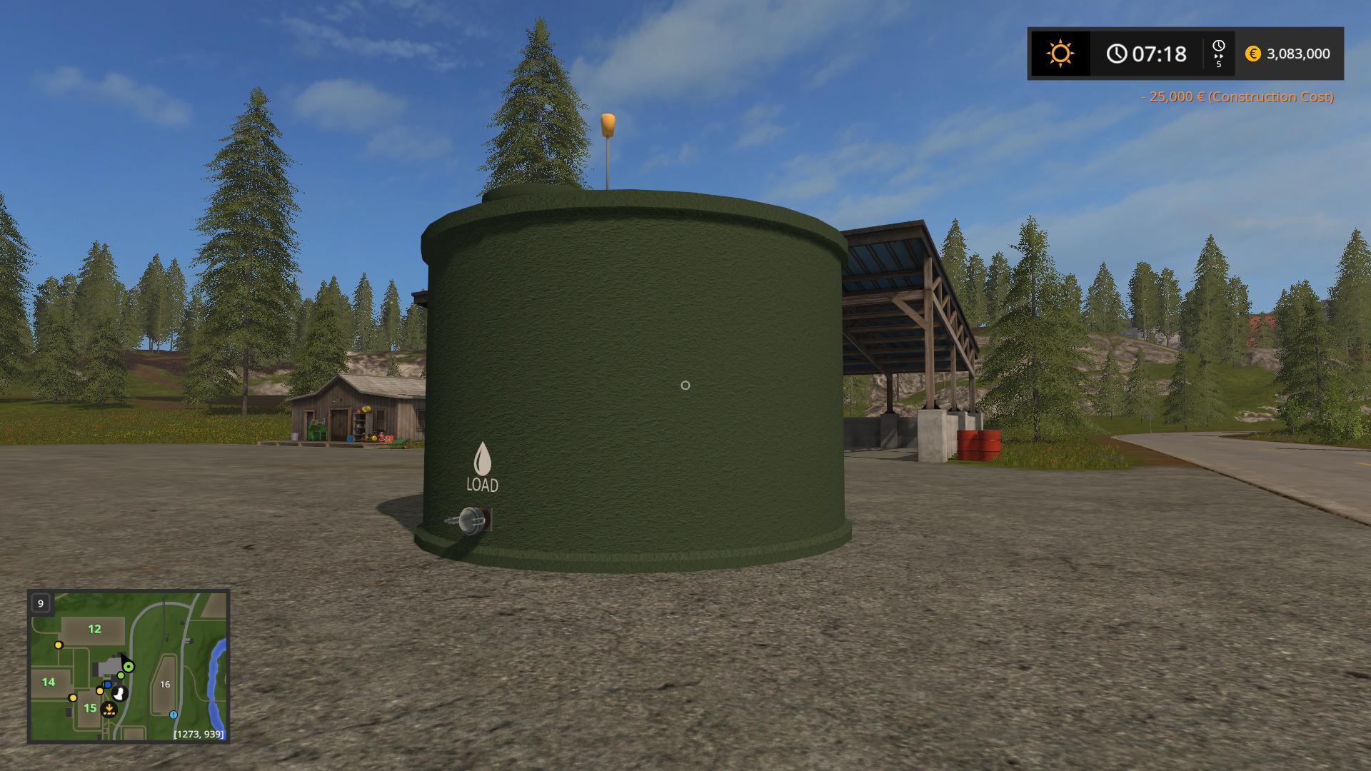 FS17 - Placeable Water Collector Storage V1.0