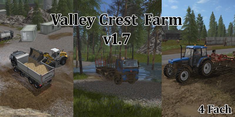 FS17 - Valley Crest Farm 4X Map V1.7.1