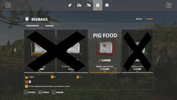 FS19 - 10K Capacity Bigbag Pigfood V1