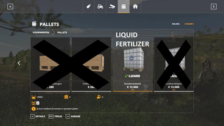 FS19 - 10K Capacity Liquidtank Fertilizer V1