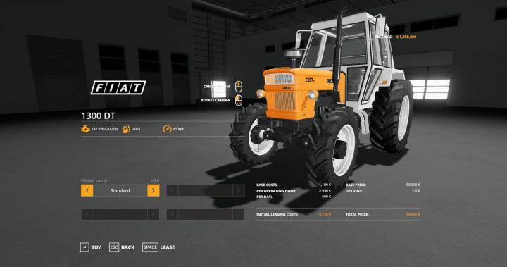 FS19 - Fiat 1300 Dt Boost Tractor V1.0