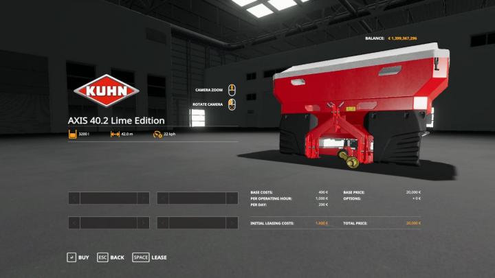 FS19 - Kuhn Axis 40.2 Lime Edition V1