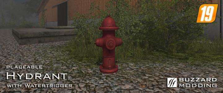 FS19 - Placeable Hydrant With Watertrigger V1