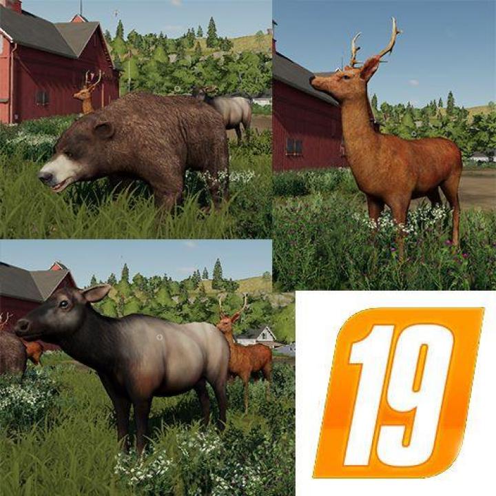 FS19 - Placeable Wildtiere V1