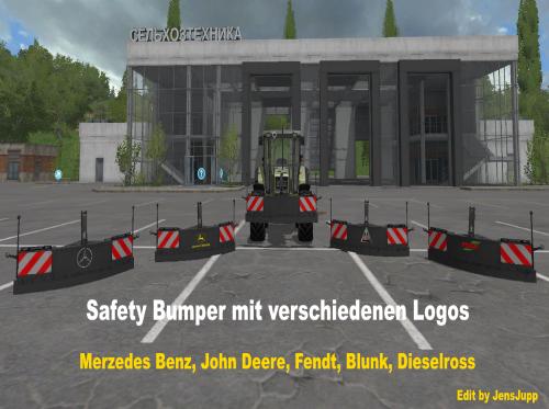 FS17 - Safety Bumper With Configurable Logos V1.1