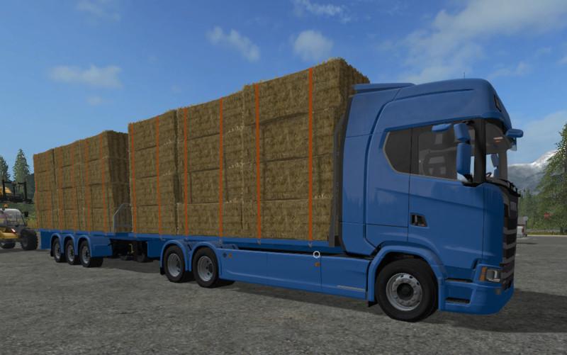 FS17 - Scania S Flatbed And Matching Trailer V1