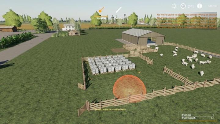 FS19 - Sheep Fold With More Pallet Space V1