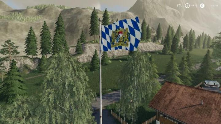 FS19 - Splittable Bavaria Flag V1