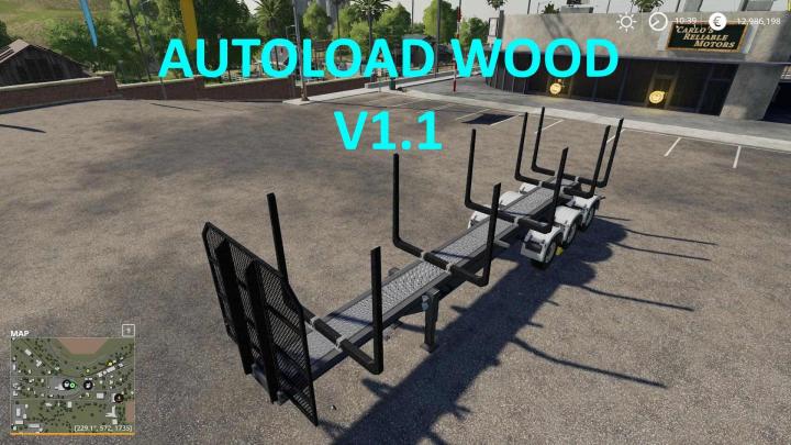 FS19 - Timber Runner Wide With Autoload Wood V1.1